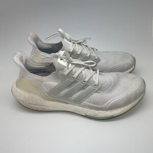 Adidas Sneakers Mens 12 UltraBoost 21 Parley‎ FZ1927 White Athletic Gym Shoes